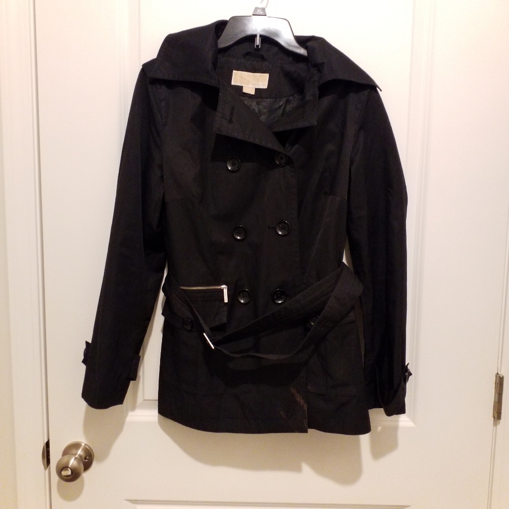 Michael Kors Belted Raincoat, Size Medium